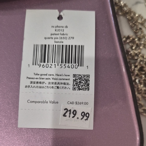 Kate Spade Metallic Lavender Crossbody - Picture 2 of 5
